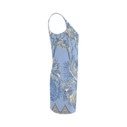 indes 1 blue Medea Vest Dress (Model D06)