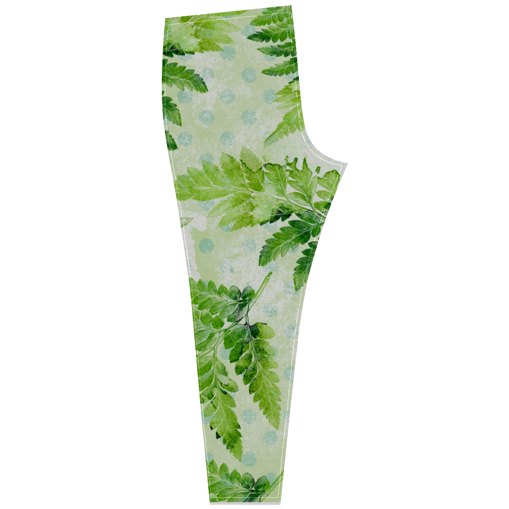 Green Fern Cassandra Women's Leggings (Model L01)