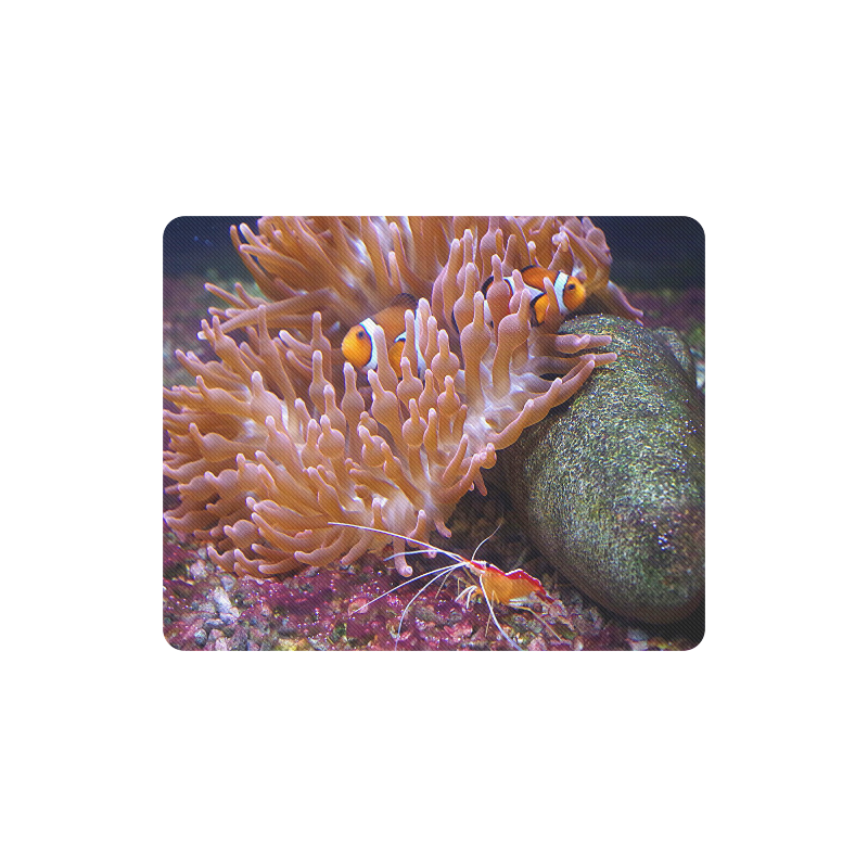 Coral And Clownfish Rectangle Mousepad