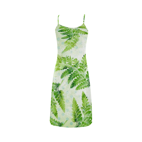 Green Fern Alcestis Slip Dress (Model D05)