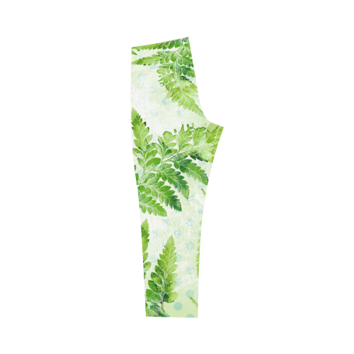 Green Fern Capri Legging (Model L02)