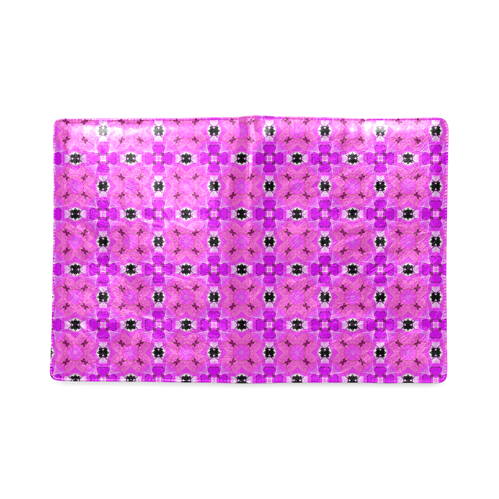 Circle Lattice of Floral Pink Violet Modern Quilt Custom NoteBook B5