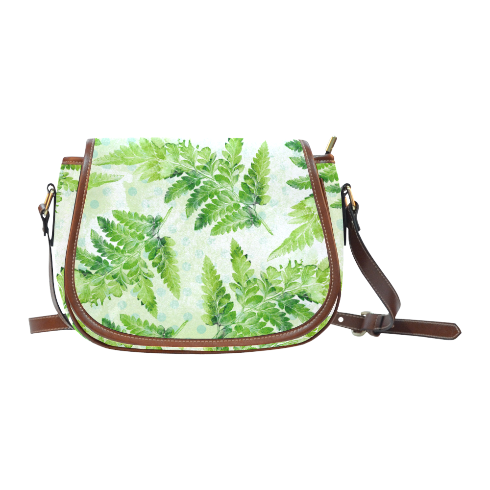 Green Fern Saddle Bag/Large (Model 1649)