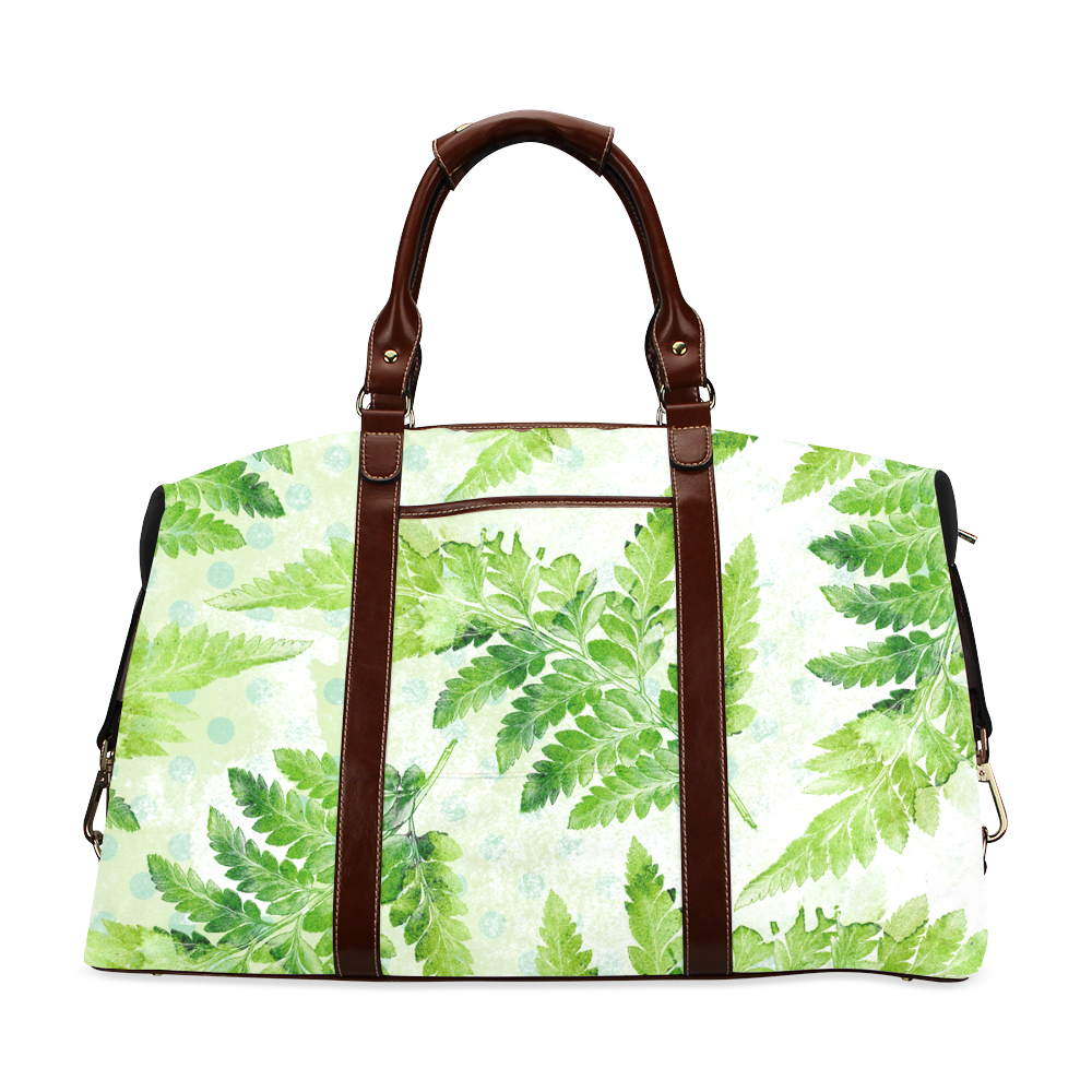 Green Fern Classic Travel Bag (Model 1643)