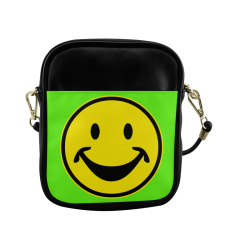 Funny yellow SMILEY for happy people Sling Bag (Model 1627)