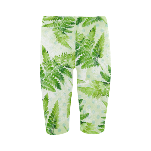 Green Fern Hestia Cropped Leggings (Model L03)