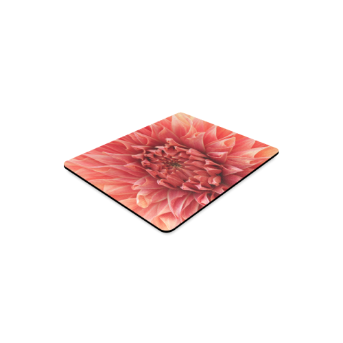 Bright Red Dahlia Flower Rectangle Mousepad