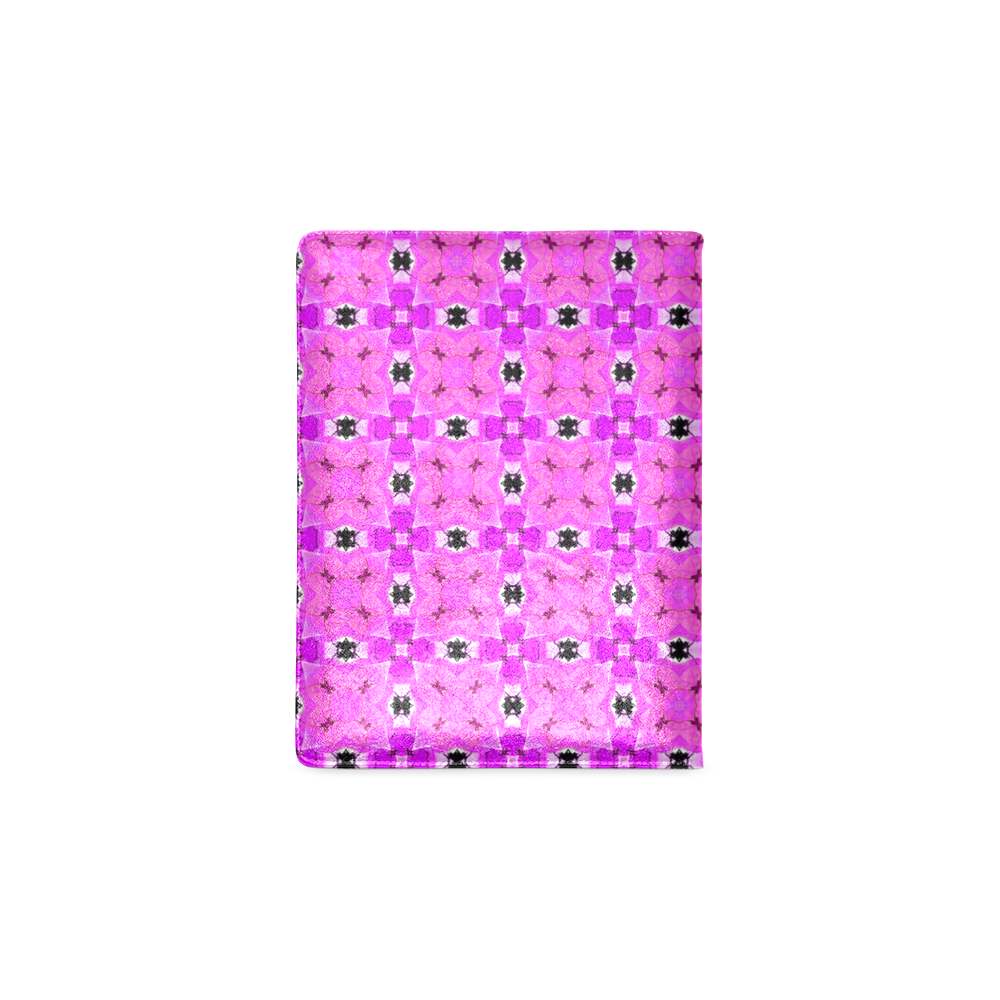 Circle Lattice of Floral Pink Violet Modern Quilt Custom NoteBook B5