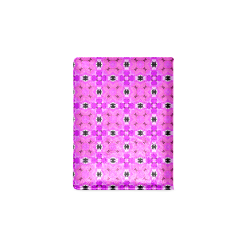 Circle Lattice of Floral Pink Violet Modern Quilt Custom NoteBook B5