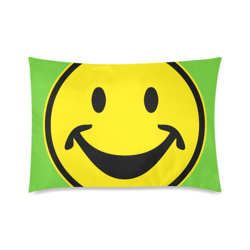Funny yellow SMILEY for happy people Custom Zippered Pillow Case 20"x30"(Twin Sides)