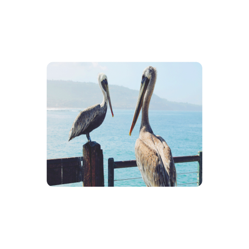 Seaside Pelican Chat Rectangle Mousepad