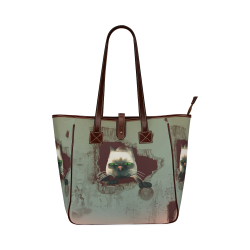 Funny, cute cartoon cat Classic Tote Bag (Model 1644)