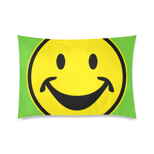 Funny yellow SMILEY for happy people Custom Zippered Pillow Case 20"x30"(Twin Sides)