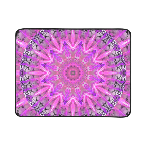 Lavender Lace Abstract Pink Light Love Lattice Beach Mat 78"x 60"