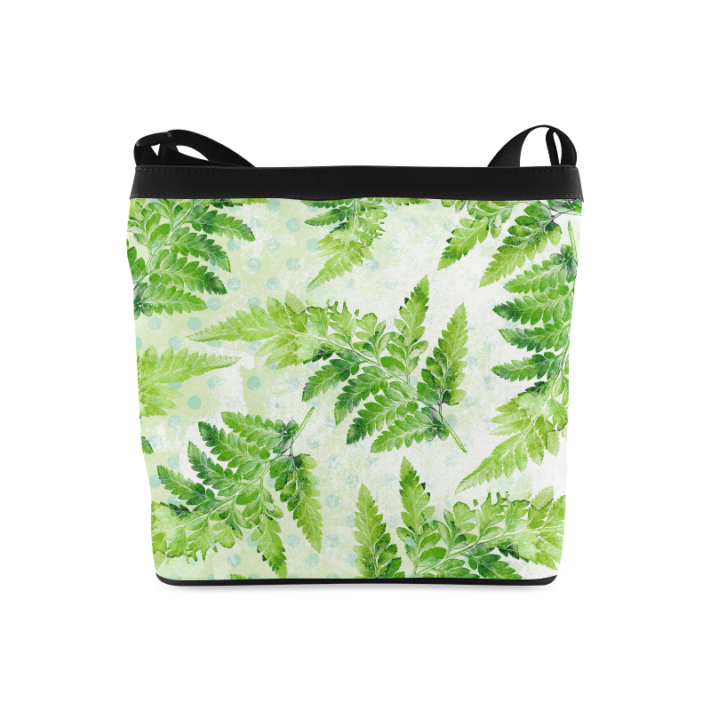 Green Fern Crossbody Bags (Model 1613)