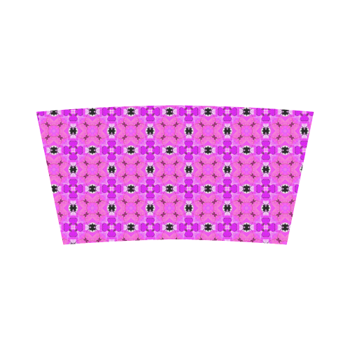 Circle Lattice of Floral Pink Violet Modern Quilt Bandeau Top