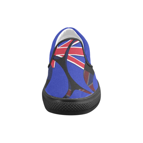 The Flag of New Zealand Men's Slip-on Canvas Shoes (Model 019)