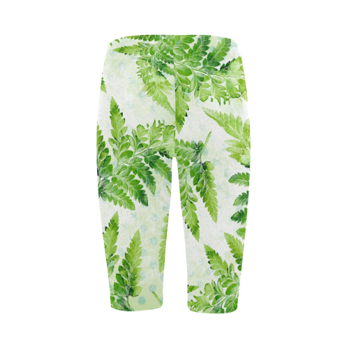 Green Fern Hestia Cropped Leggings (Model L03)