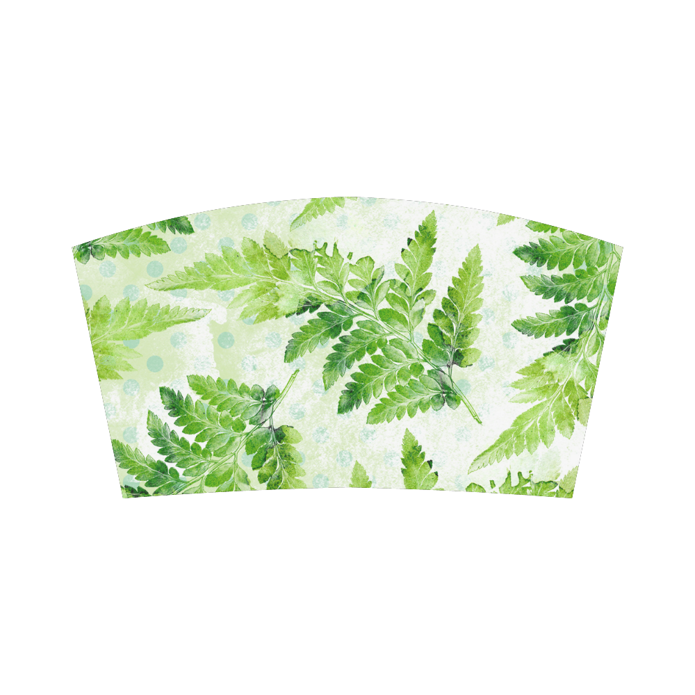 Green Fern Bandeau Top