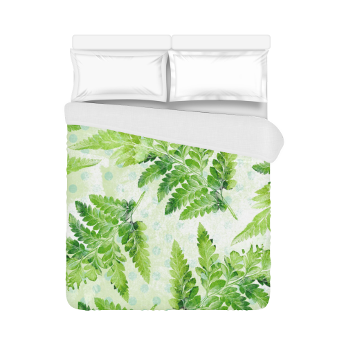 Green Fern Duvet Cover 86"x70" ( All-over-print)