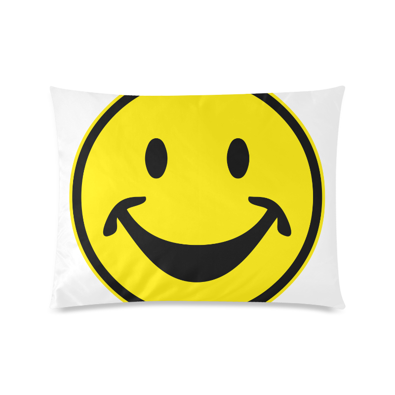 Funny yellow SMILEY for happy people Custom Picture Pillow Case 20"x26" (one side)