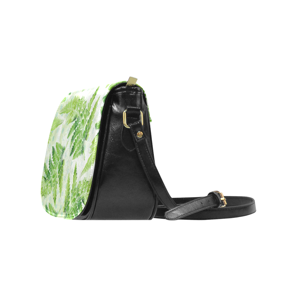 Green Fern Classic Saddle Bag/Small (Model 1648)
