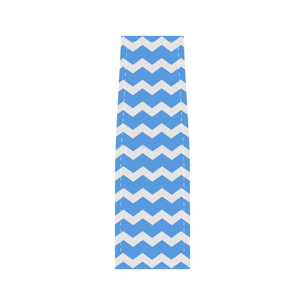 Modern Trendy Pastel Grey Blue Pink Zig Zag Pattern Chevron Saddle Bag/Small (Model 1649) Full Customization