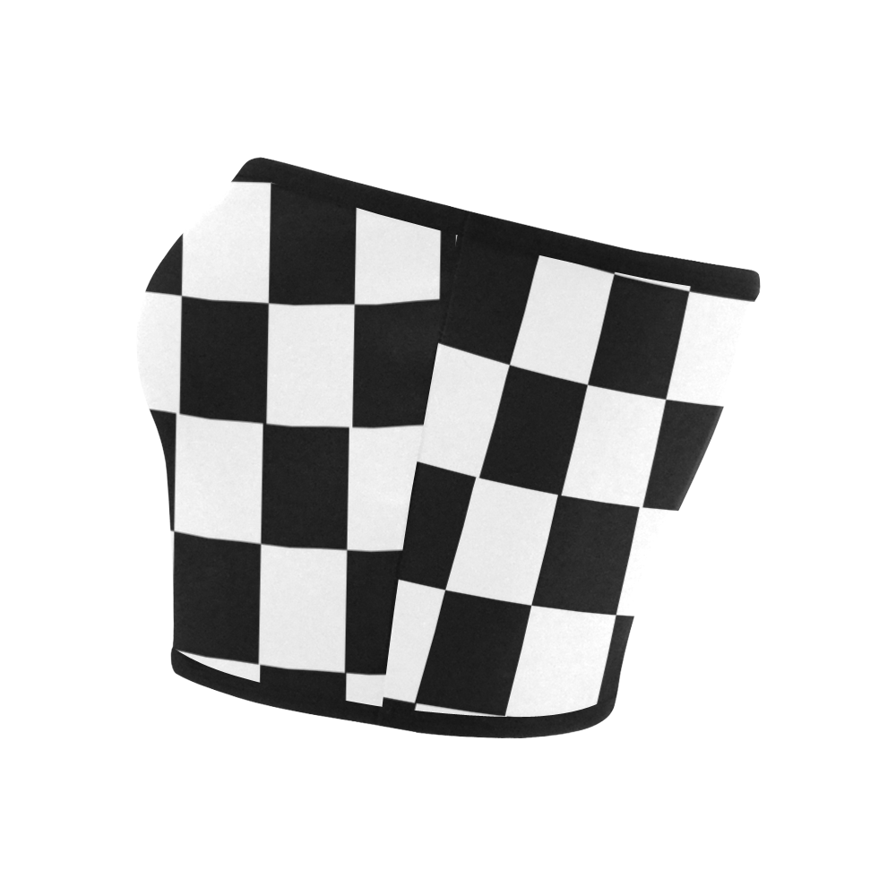 Chequered Chess Bandeau Top