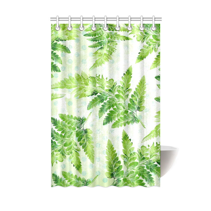 Green Fern Shower Curtain 48"x72"
