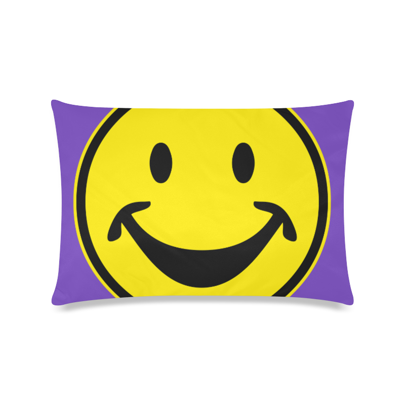 Funny yellow SMILEY for happy people Custom Zippered Pillow Case 16"x24"(Twin Sides)