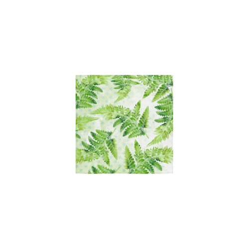 Green Fern Square Towel 13“x13”