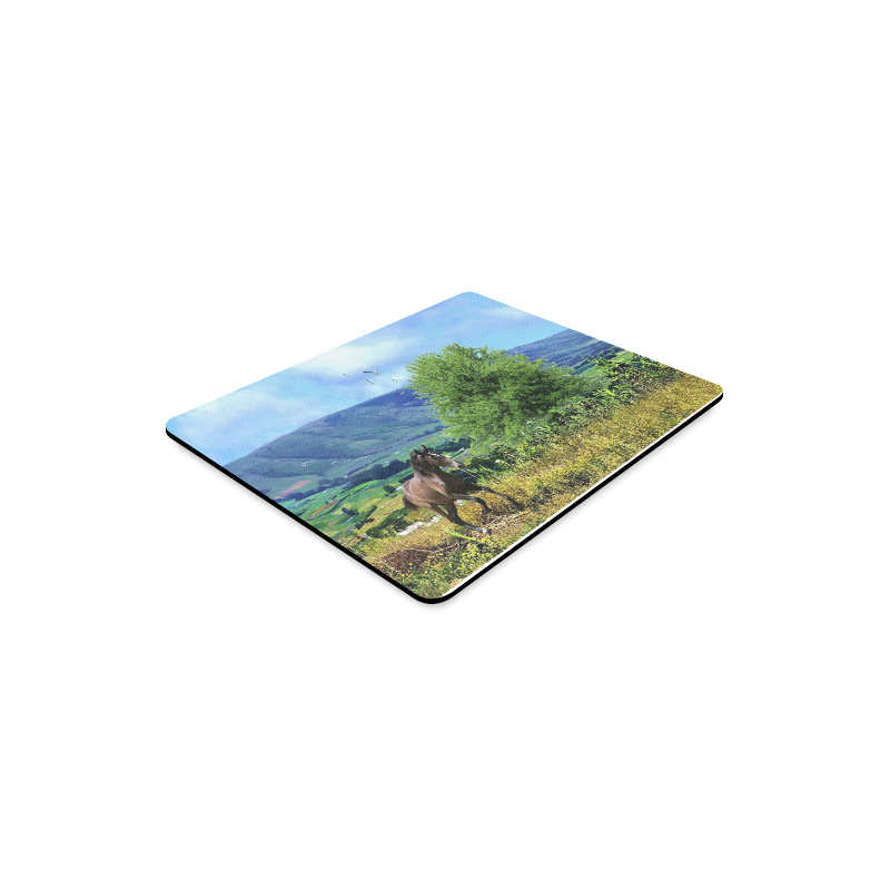 Mountain Side Gallop Rectangle Mousepad