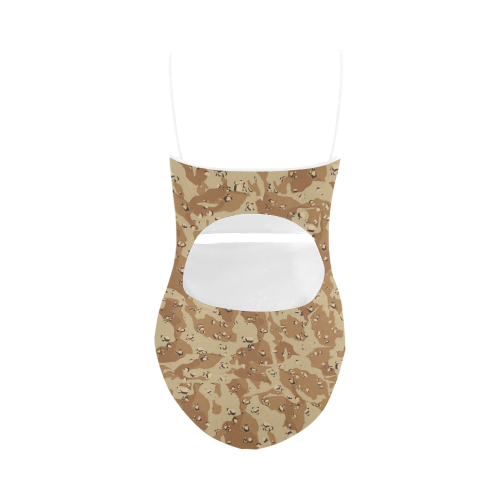 Desert Camouflage Pattern Strap Swimsuit ( Model S05)