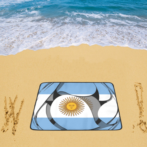 The Flag of Argentina Beach Mat 78"x 60"