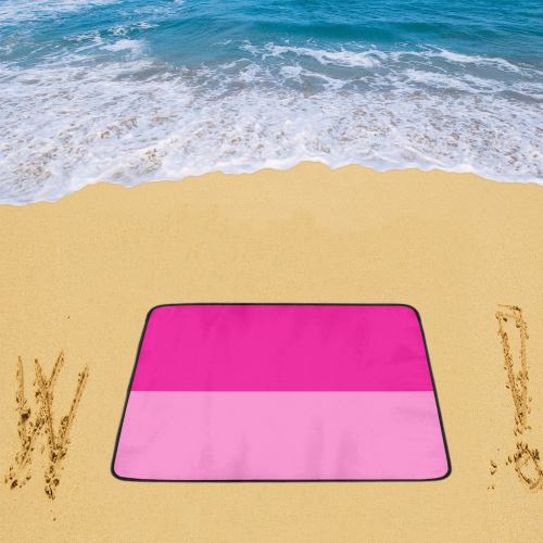 Only two Colors - pink mix + your ideas Beach Mat 78"x 60"