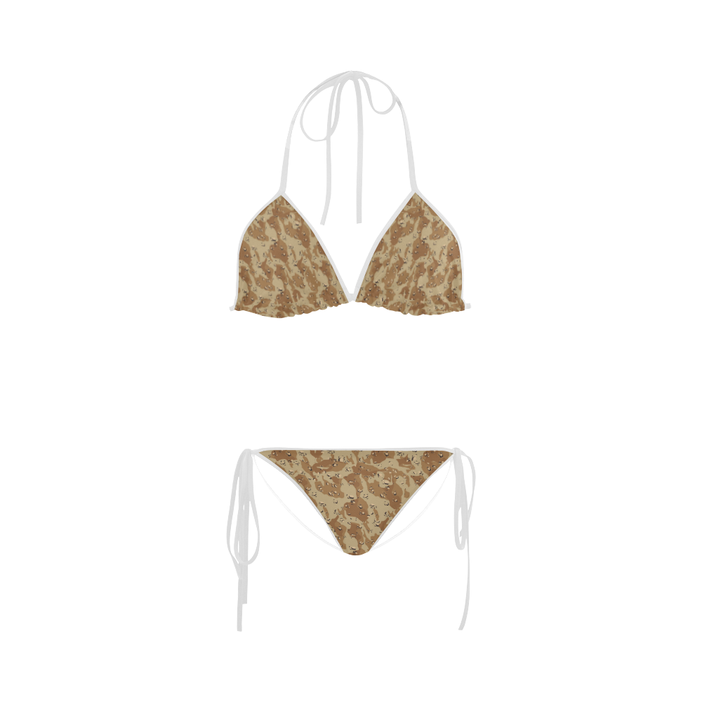 Desert Camouflage Pattern Custom Bikini Swimsuit