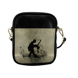 Wonderful dancing couple Sling Bag (Model 1627)