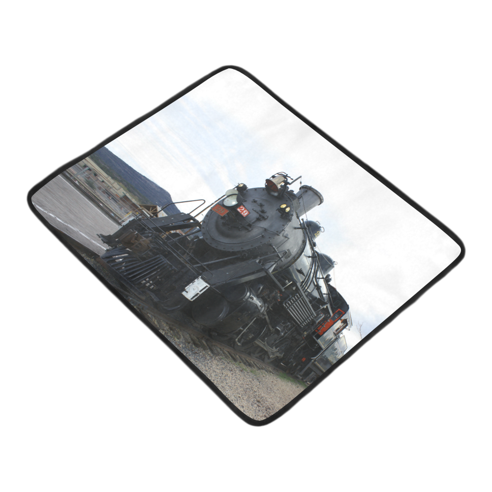 RailRoad Steam Train Beach Mat 78"x 60"