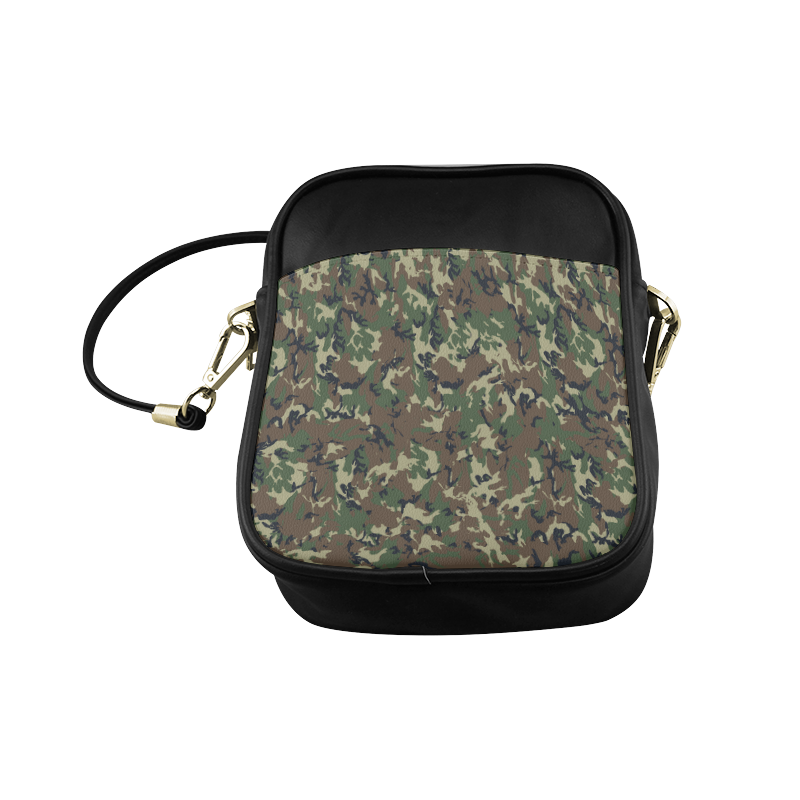 Forest Camouflage Pattern Sling Bag (Model 1627)