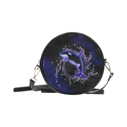 Awesome orca Round Sling Bag (Model 1647)