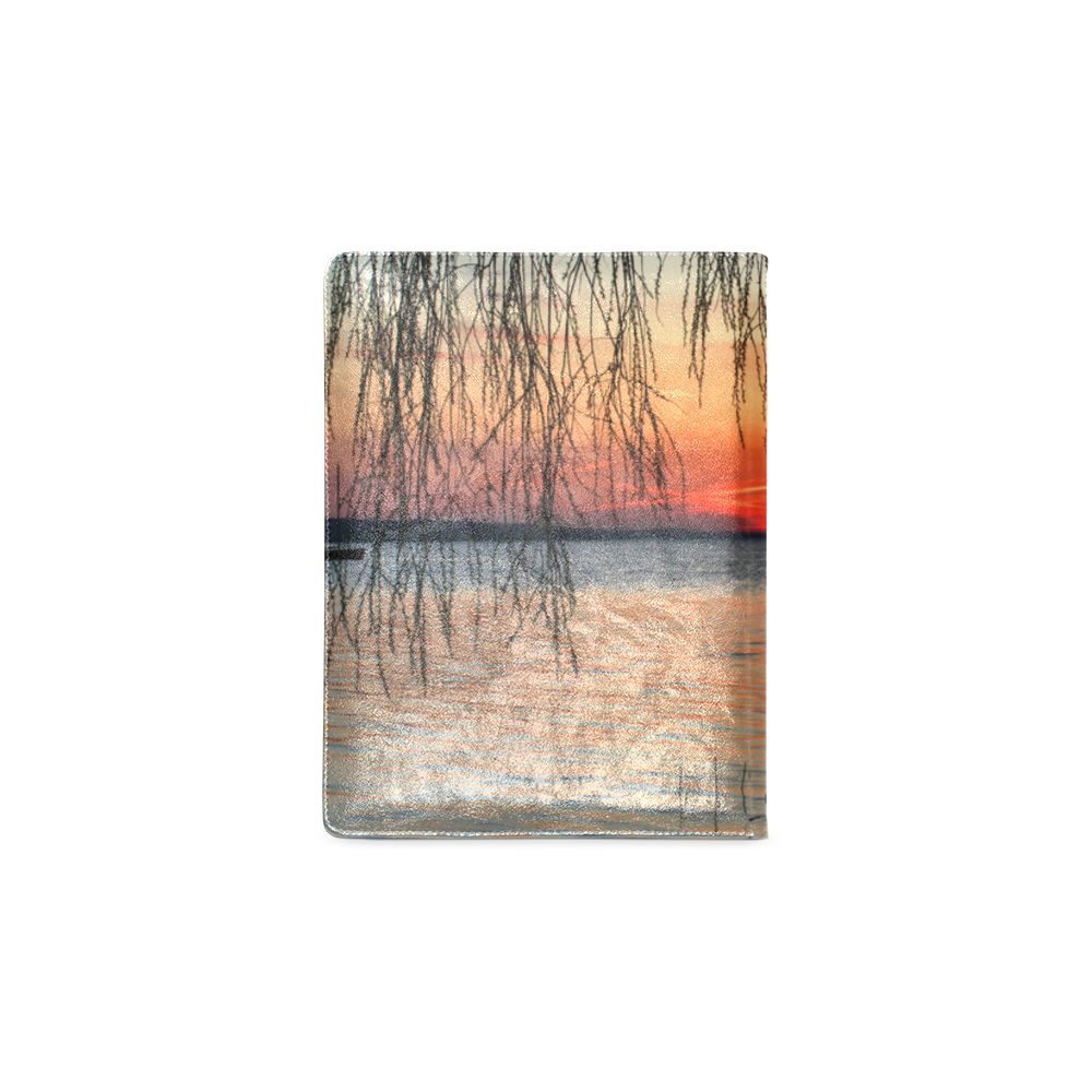 Sunrise Tree Romantic Spring  Water Sea Custom NoteBook B5