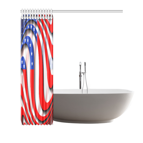 Flag of United States of America Shower Curtain 72"x72"