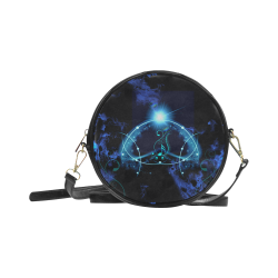 Key notes with glowing light Round Sling Bag (Model 1647)
