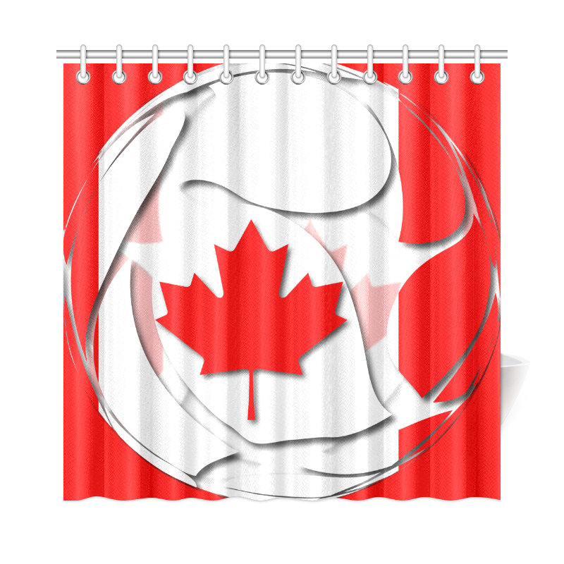 Flag of Canada Shower Curtain 72"x72"
