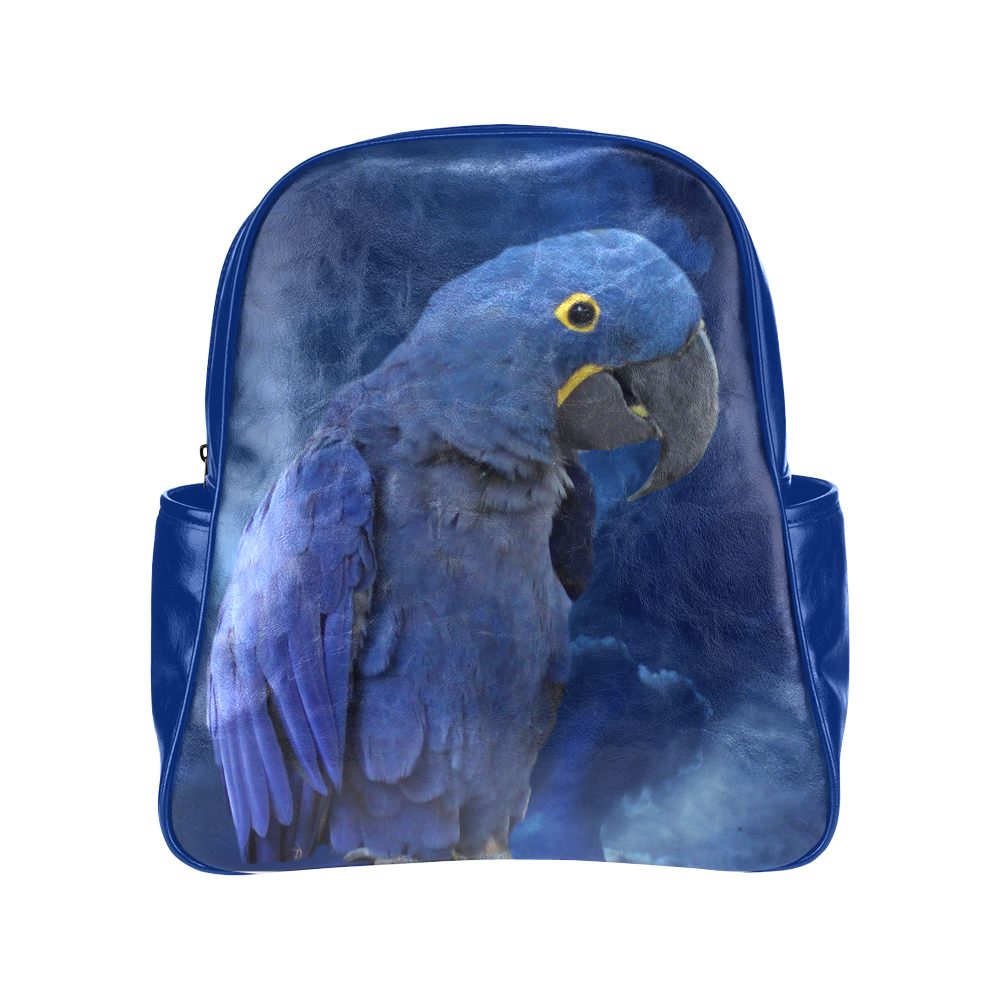 Hyacinth Macaw Multi-Pockets Backpack (Model 1636)