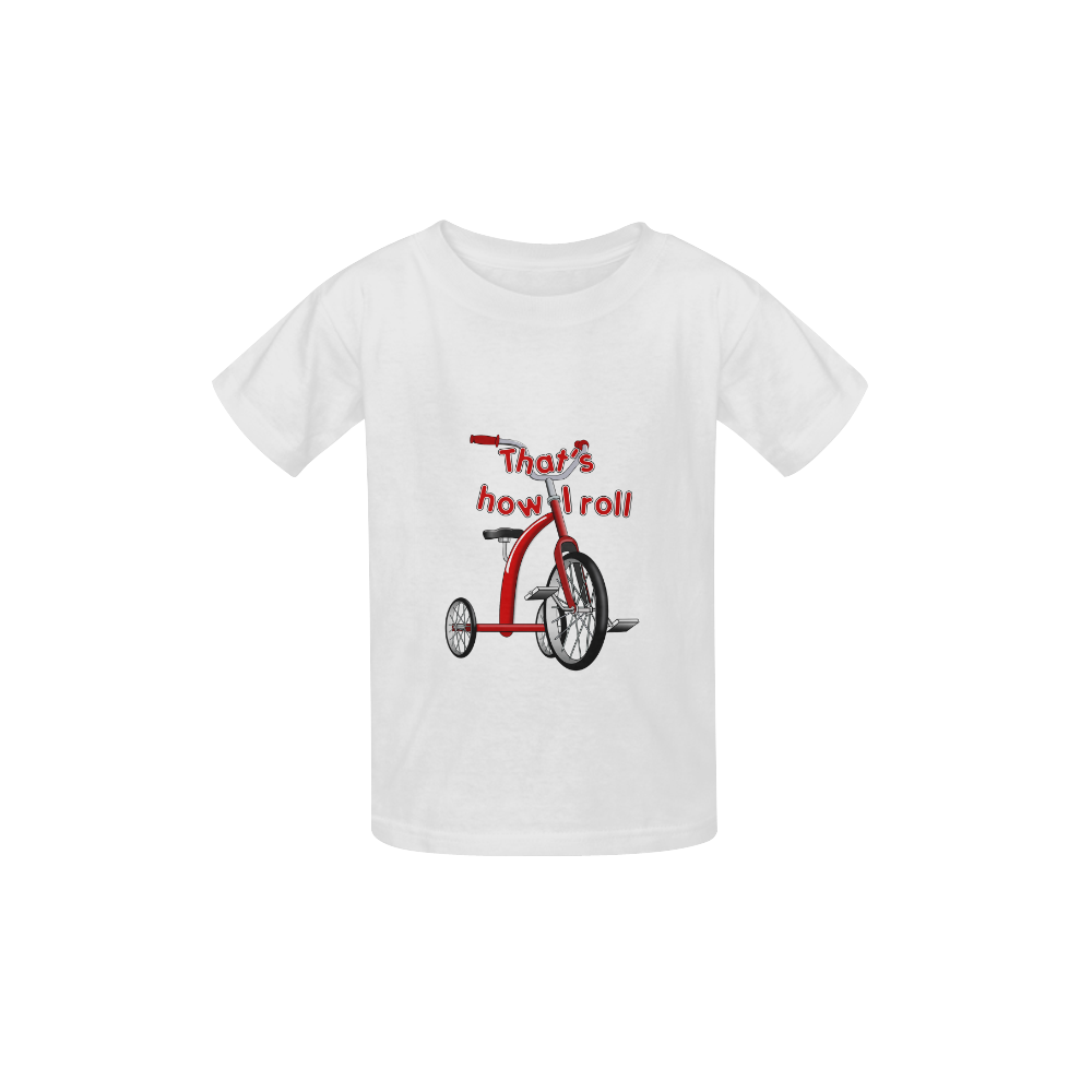 Tricycle 'How I Roll' Kid's  Classic T-shirt (Model T22)