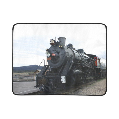 RailRoad Steam Train Beach Mat 78"x 60"