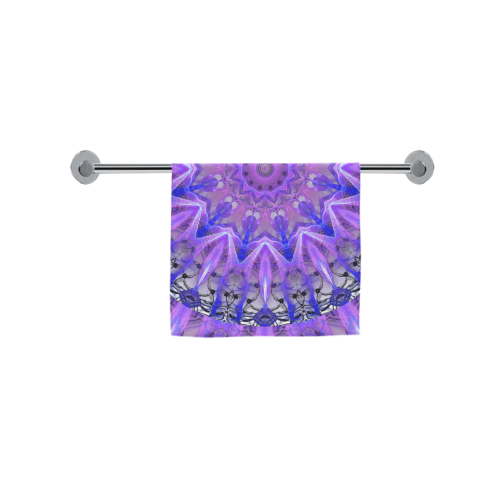 Abstract Plum Ice Crystal Palace Lattice Lace Custom Towel 16"x28"
