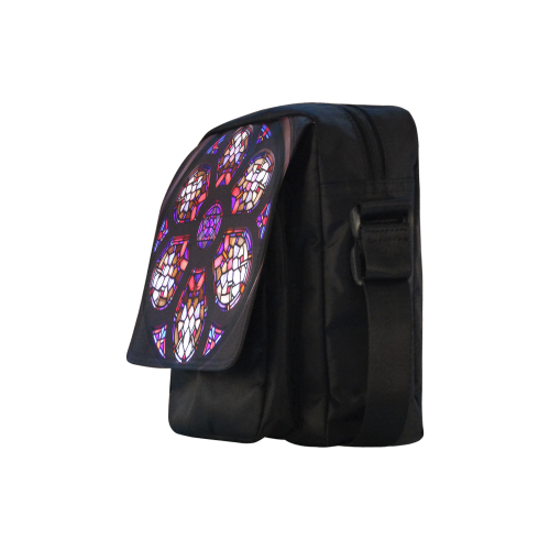 Purple Rosary Window Mandala Crossbody Nylon Bags (Model 1633)