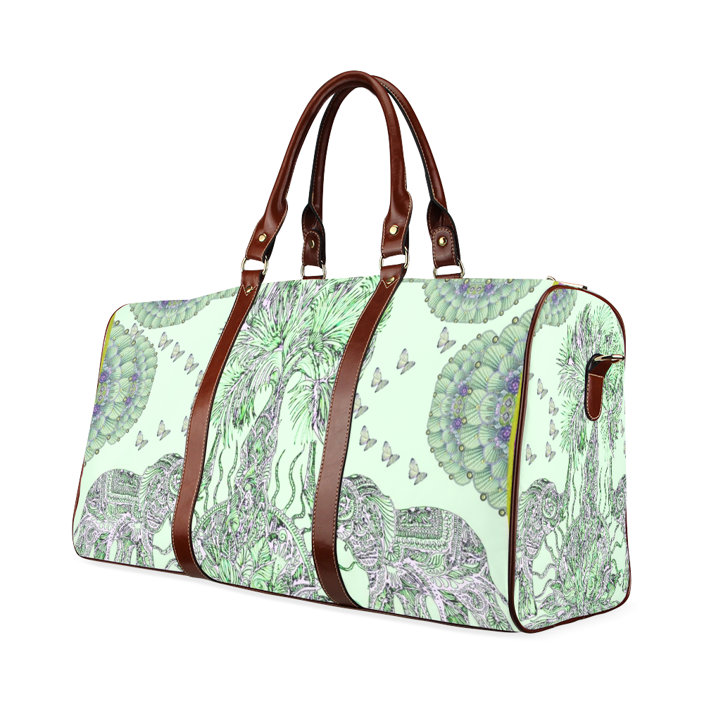 indes 3- green Waterproof Travel Bag/Small (Model 1639)